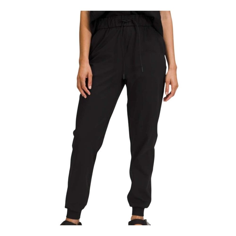 Lululemon Black Stretch High-Rise Athleisure Sporty Casual Simple Jogger Pants